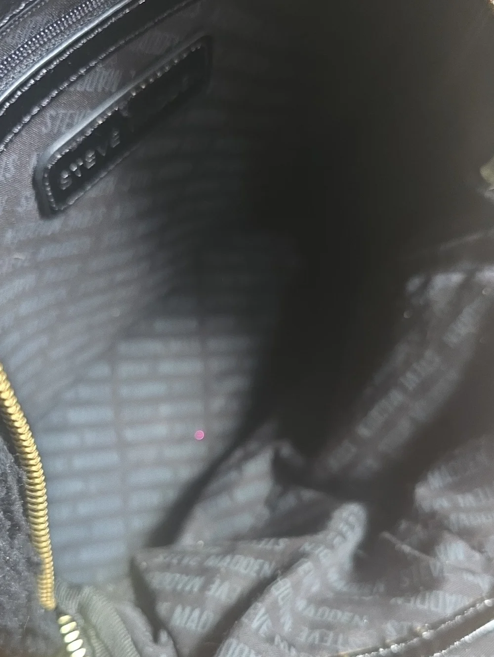 Steve Madden Fuzzy Backpack